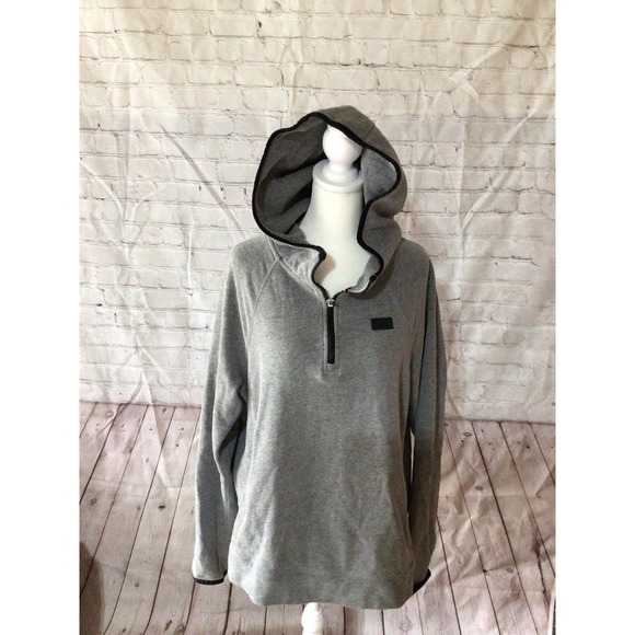Abercrombie & Fitch quarter zip‎ pullover hoodie women’s large - Picture 1 of 8